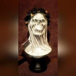 Viral LED Lighted Christian Lacroix Veiled Skull Bust